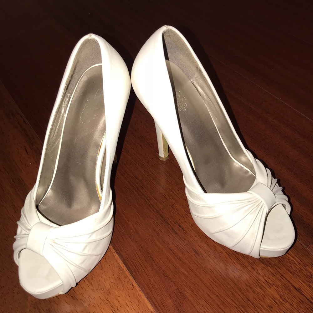 White dress heels
